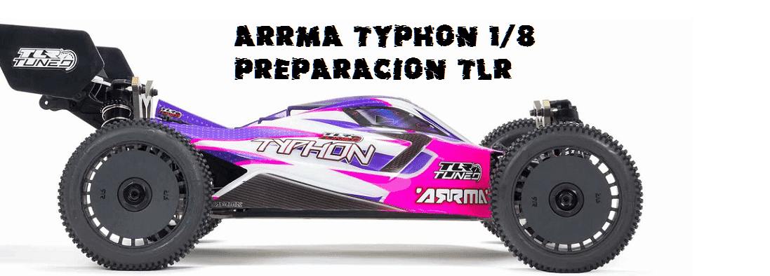 nuevo Typhon 1/8 de Arrma con preparacion TLR (team losi racing)